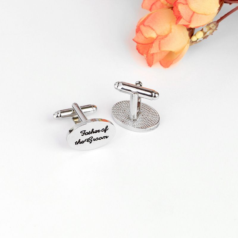 retrò vendita calda ovale arte lettera galvanica vernice gemelli semplice versatile camicia polsino chiodi_voghion.com