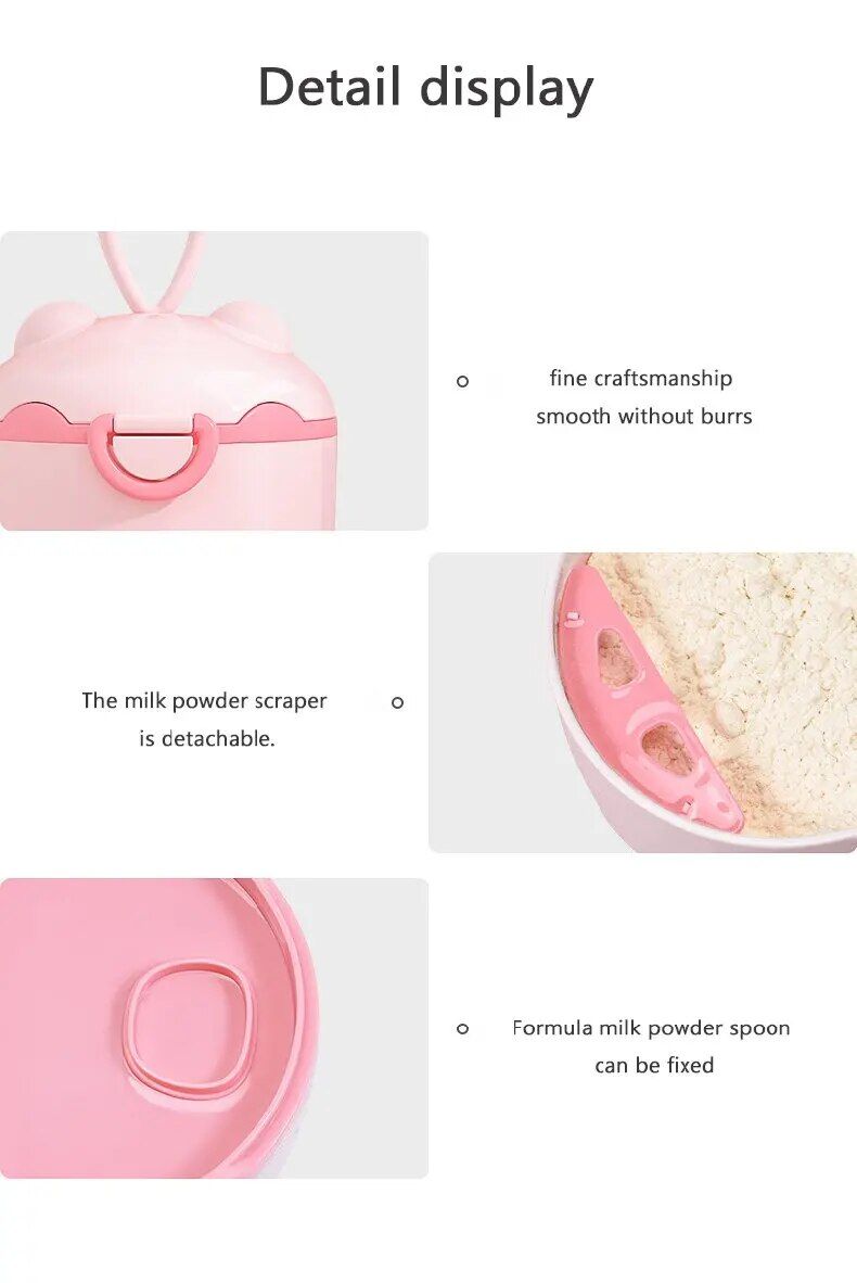 Baby Formula Box Portable Food Supplement Box Sealed Can Divisible Moisture-proof Storage Tank_voghion.com