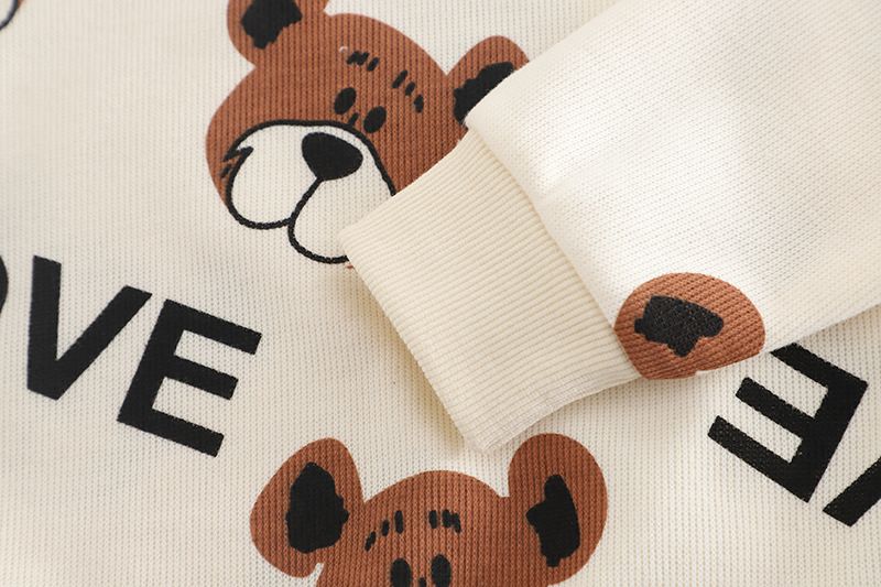 Primavera e autunno 2025, nuovo stile coreano, due pezzi, felpa con cappuccio per bambini, vestiti lavorati a maglia per bambini_voghion.com