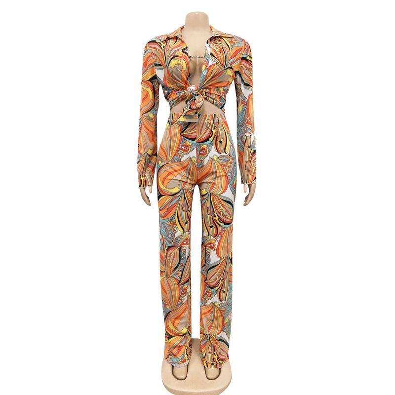 Abbigliamento da donna Abito da donna in tre pezzi a maniche lunghe stampato trasparente in rete sexy_voghion.com