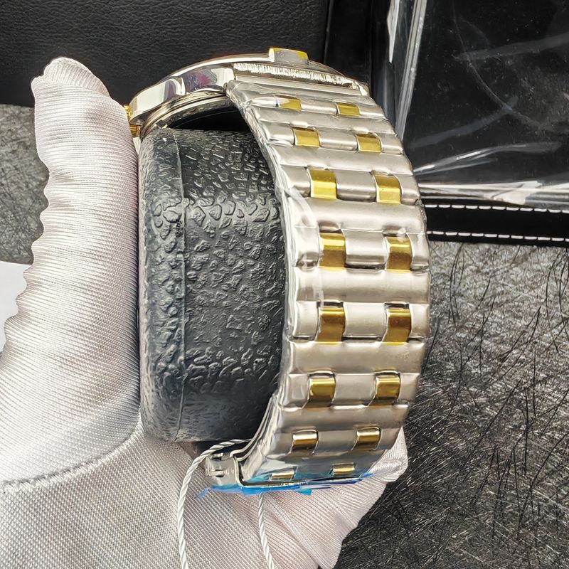 Herrenuhr Brieftasche Geschenkbox Set wasserdichte Quarzuhr Stahlarmband_voghion.com