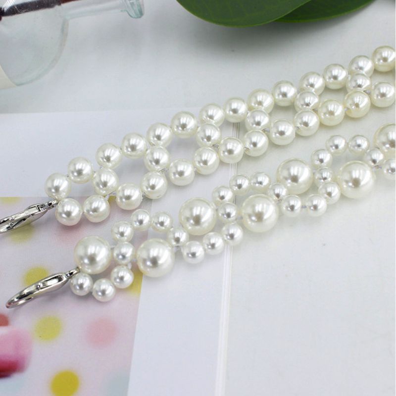 HEIßE Neue Elegante Frauen Perle Gürtel Weibliche Mädchen Strap Dünne Dünne Kleid Lange Taillenbänder Riemen Taille Ketten_voghion.com