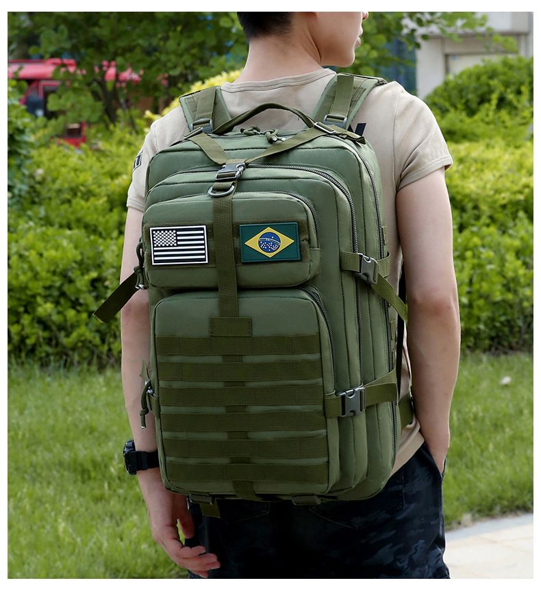 Tactische rugzak voor buitenavonturen - Duurzame rugzak in militaire stijl met grote capaciteit, ademende vulling en multifunctionele compartimenten_voghion.com