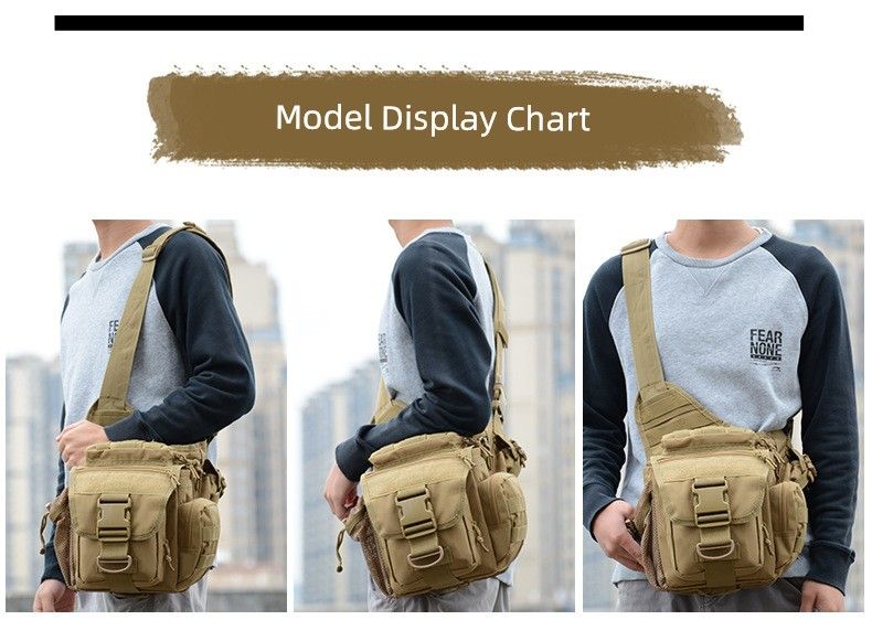 Wasserdichte Ein-Schulter-Werkzeugkameratasche für den Außenbereich für Herren und Damen_voghion.com