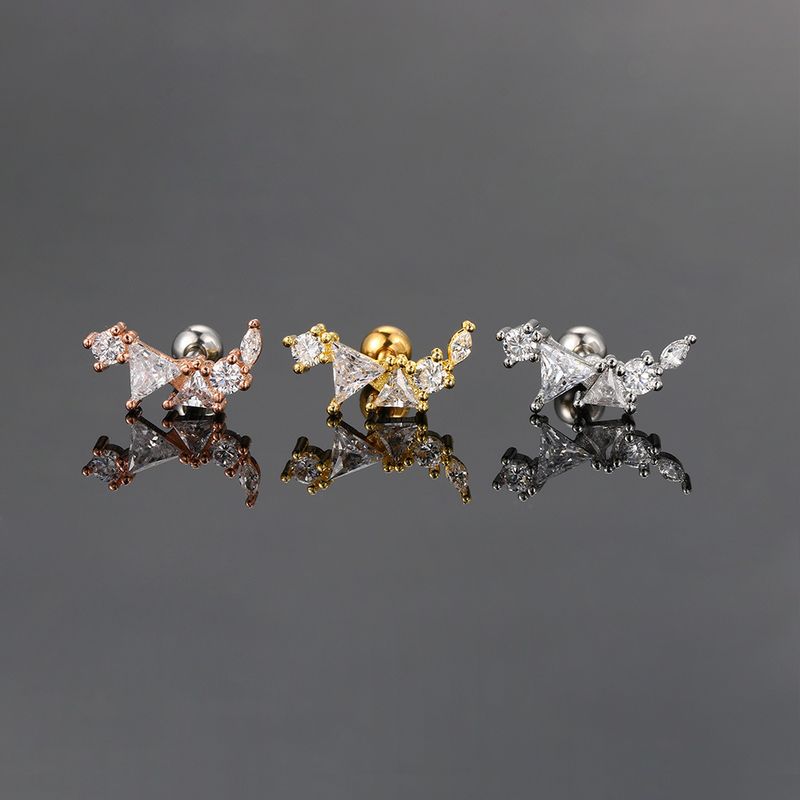 Unisex heißer Stil Zirkon Mikro eingelegt Ohr Knochen Ohrstecker für Frauen Edelstahl Gewinde Kugel Ohrstecker Knorpel Piercing Ohrringe_voghion.com
