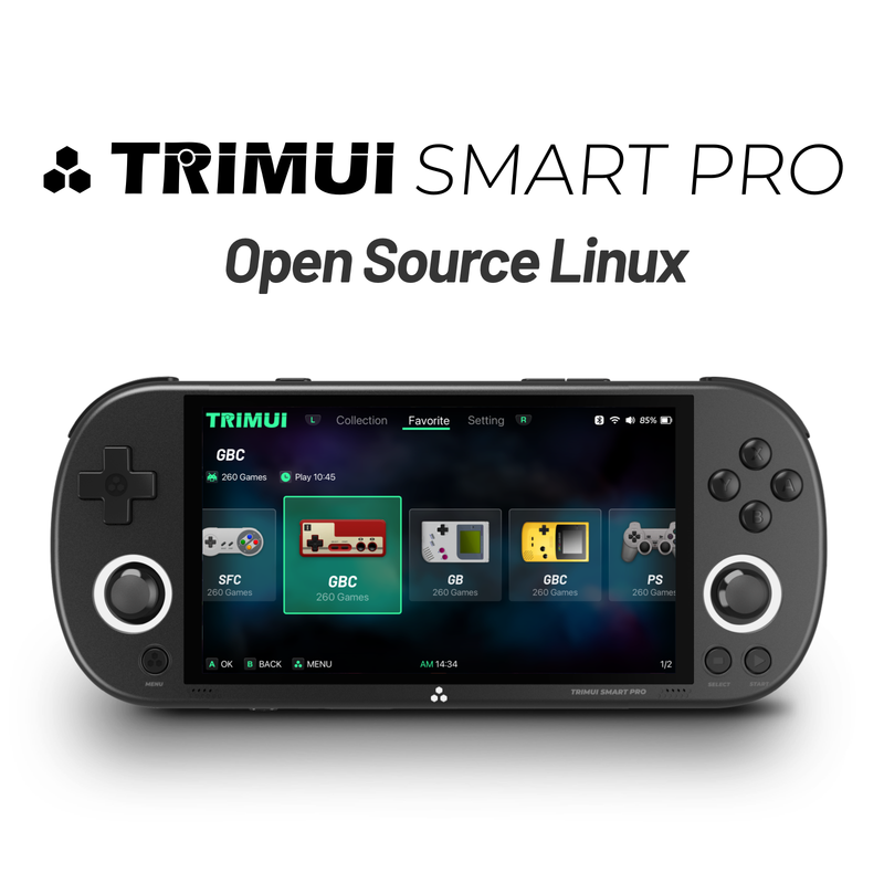 Trimui Smart Pro Handheld 4.96''IPS Screen Console Linux System Retro Video Game Consoles Smartpro Gifts_voghion.com