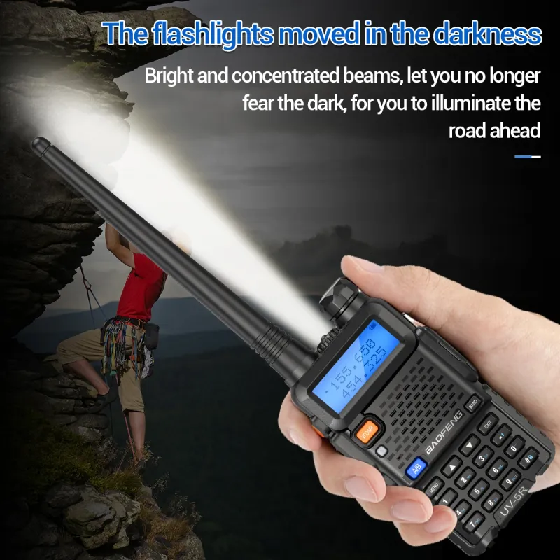 5R 5W 8W Dual Band Baofeng Walkie Talkie UV Ham Two Way VHF UHF FM Handheld Radio Transceiver For Hunting 16KM_voghion.com