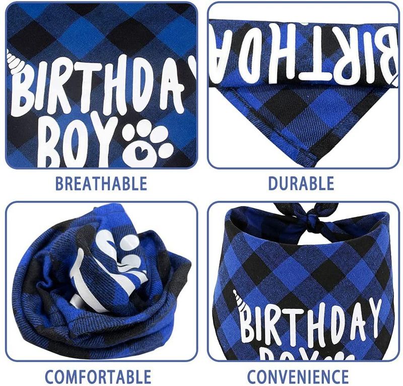 Dog Party Supplies Pet Birthday Hat Headband Set_voghion.com