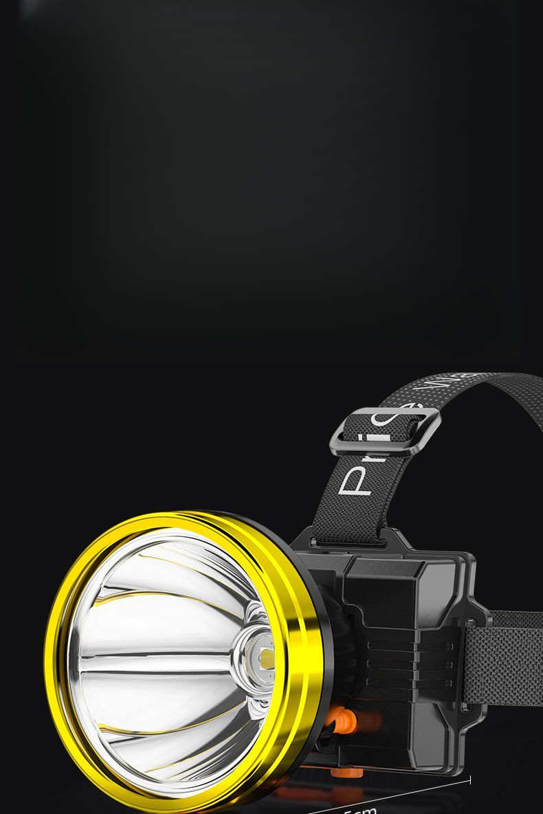 LED Headlamp High Brightness Range Rechargeable Waterproof Ultra Bright Head-Mounted Mining Lamp Long Battery Life_voghion.com
