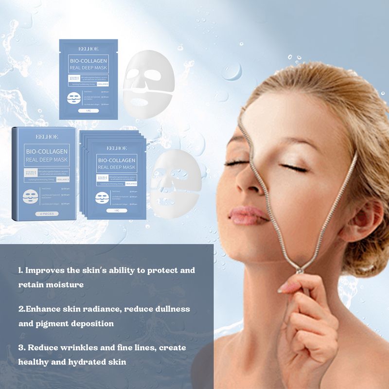 EELHOE Collagen Firming Smooth, tender, firm, whiten, brighten and moisturize skin facial mask_voghion.com