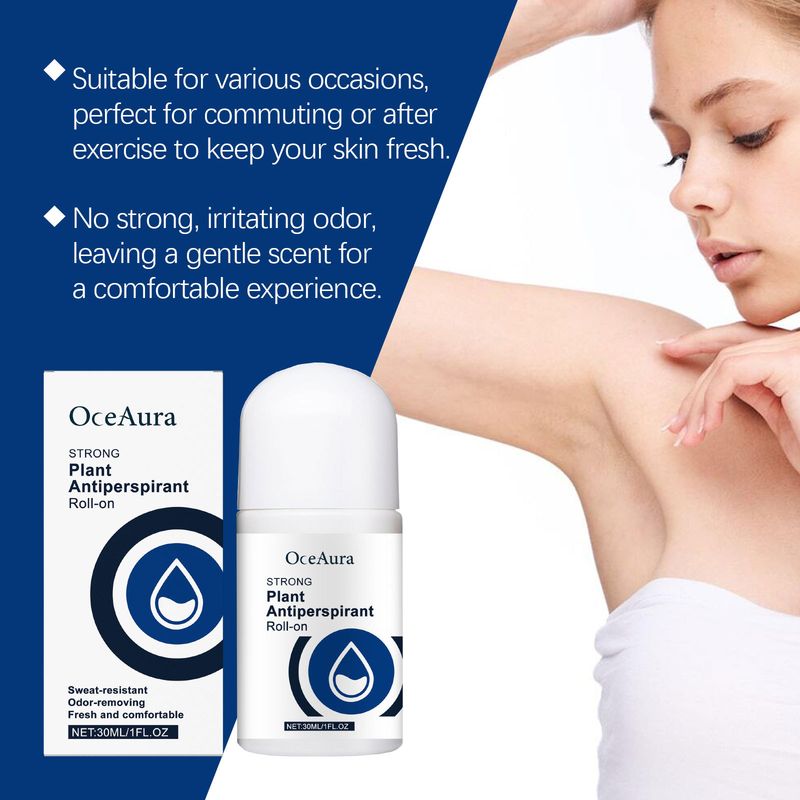 OCEAURA Sweat-Proof Roll-On Moisturizing Comfortable Skin Refreshing Non-Sticky Portable Sports Office Universal_voghion.com
