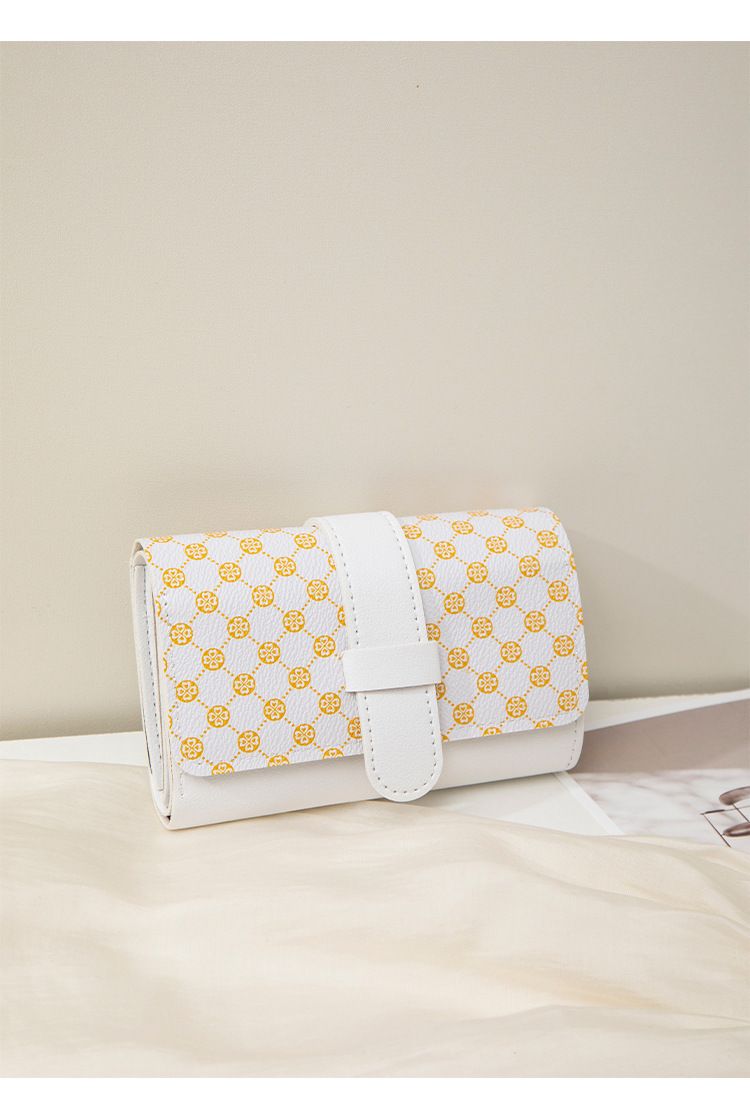 Women's Bags Dot Print Ladies Handbag Card Holder New Style Fashion Simple Three Fold Multi Card Slot Handbag_voghion.com