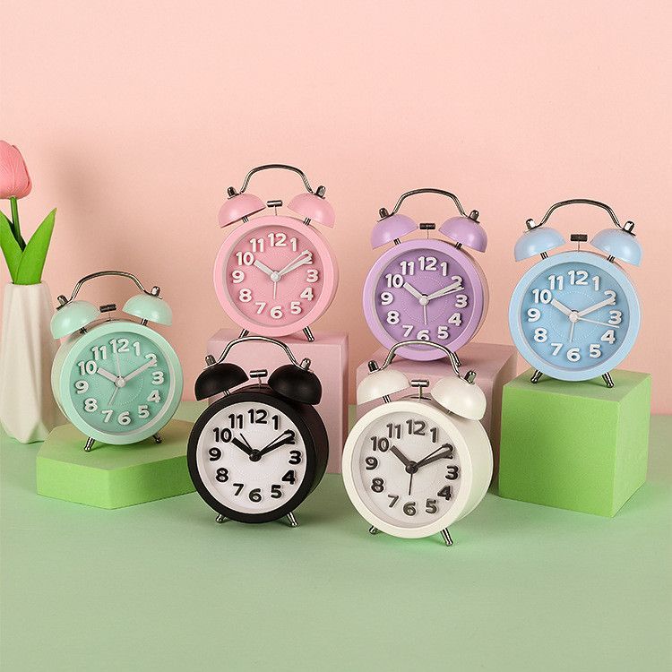 Per studenti di RYYD Clock, orologio da tavolo da comodino, grande sveglia ad alto volume, sveglia pigra con luce notturna per studenti,_voghion.com