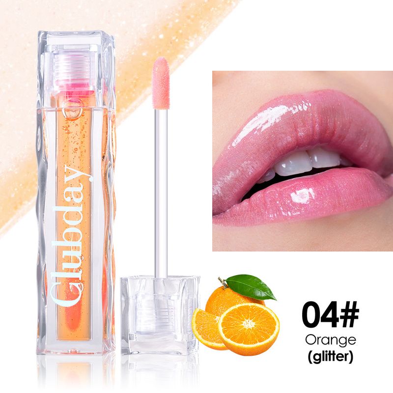 Clubday Square Tube Mirror Thermochromic Fruity Lip Oil – Transparenter Pearl Chameleon Lipgloss für anpassbaren Glanz_voghion.com