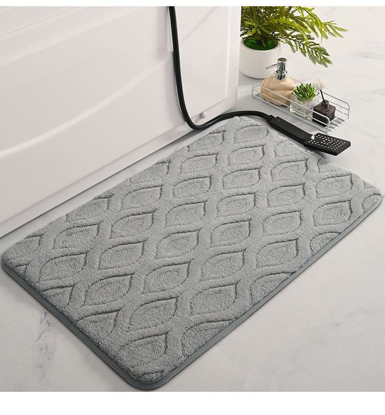 Hausgarten Neue schöne Samt-Fußmatte für Wohnzimmer, schmutzabweisend, dicker Teppich, Badezimmer, rutschfest, wasserabsorbierend, Fußmatte_voghion.com