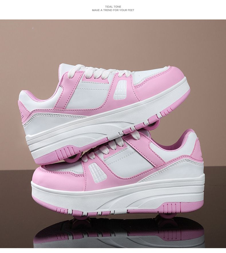 Grenzüberschreitender E-Commerce Heelys Rollschuhe mit vier Rädern für Mädchen, Schrumpfschuhe für Erwachsene mit Rädern, Hersteller-Spot-Charge_voghion.com