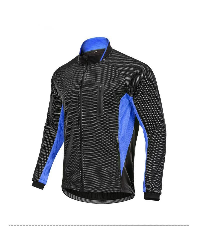 Men's Winter Cycling Jacket With Fleece, Warm Windproof Bicycle Jacket, Windbreaker Coat_voghion.com