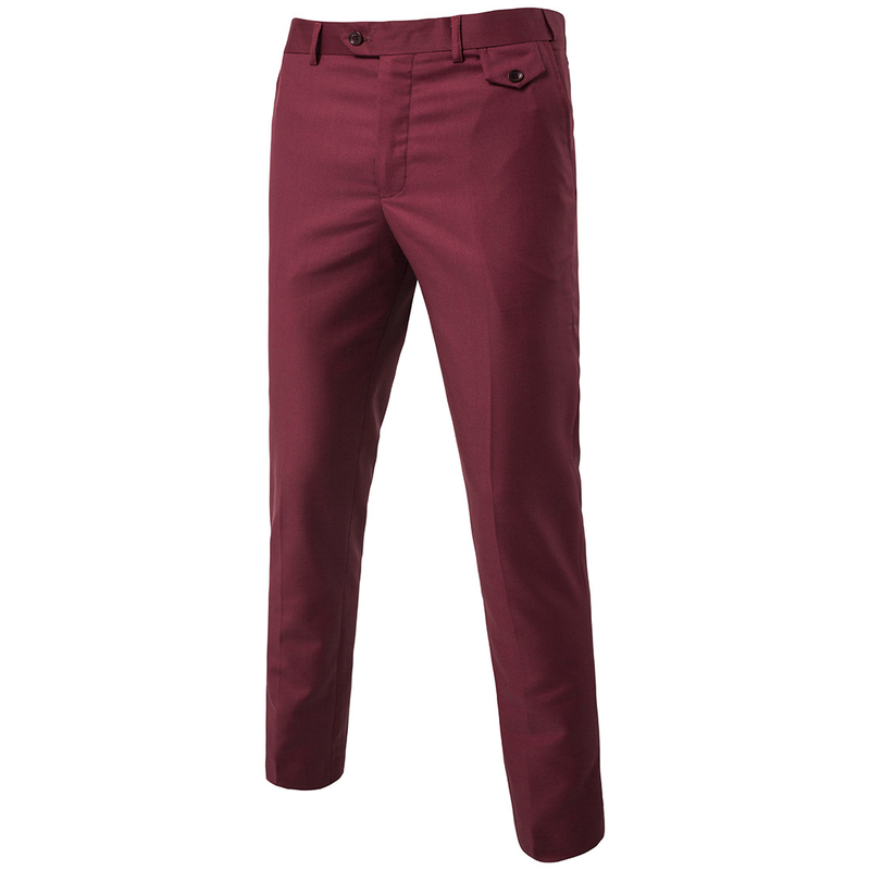 Fashion Quality Men's New Solid Color Trendy Versatile Casual Trousers Business Trousers 9 Colors 9 Sizes Trousers_voghion.com