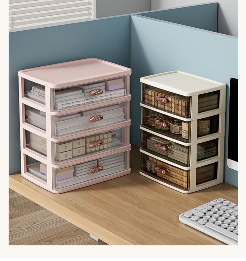 Schubladenbox Desktop-Büro Schreibtisch-Organizer Sonstiges Schreibwarenregal Studentenwohnheim Lagerbehälter_voghion.com