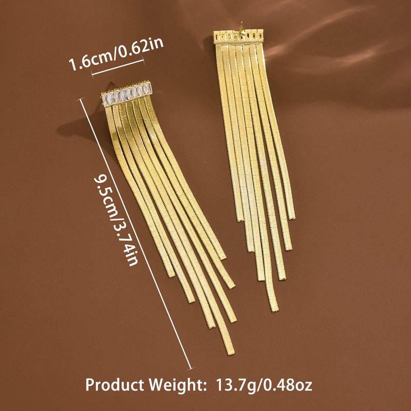 14K echtes gold galvanisierte ohrringe mit herz-förmigen quaste exquisite high-end-ohrringe, personalisierte und_voghion.com