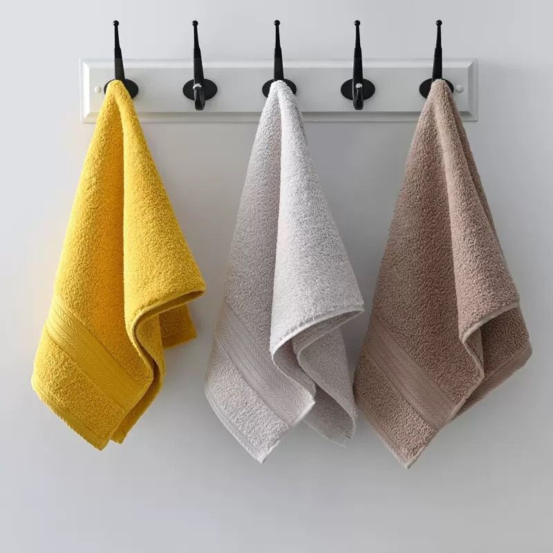 Towel And Bath Towel Combination Fish Scale Terry Solid Color Thickened Towel Gift Box Embroidered LOGO Absorbent Cotton Face Towel_voghion.com