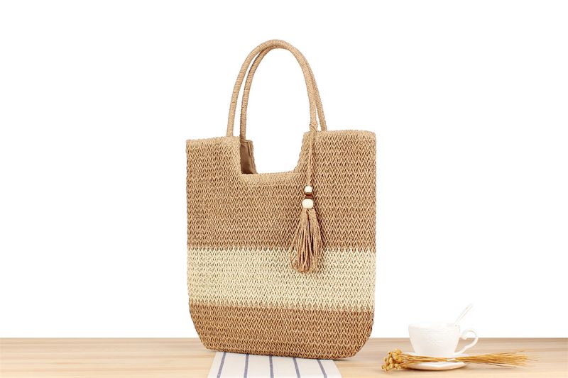 Dammetaschen Eendeeleg gewieft Täsch fir Fraen Neie Stil Summer Mier Rees Tote Bag Villsäiteg Handtasche mat grousser Kapazitéit_voghion.com