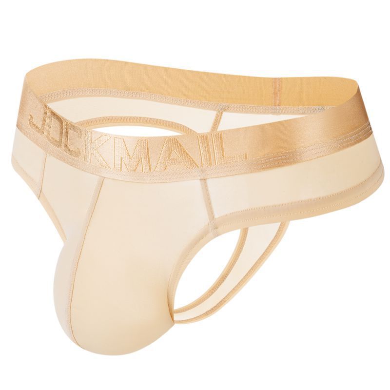 JOCKMAIL Belt Ice Silk Ultra ohut läpikuultava seksikäs miesten alushousut Bikinit T stringit Fun_voghion.com