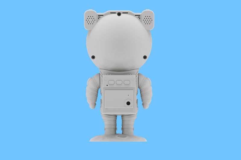 Projecteur de ciel étoilé astronaute – Veilleuse LED avec télécommande et musique, décoration de chambre sur le thème de l'espace pour enfants et adultes_voghion.com