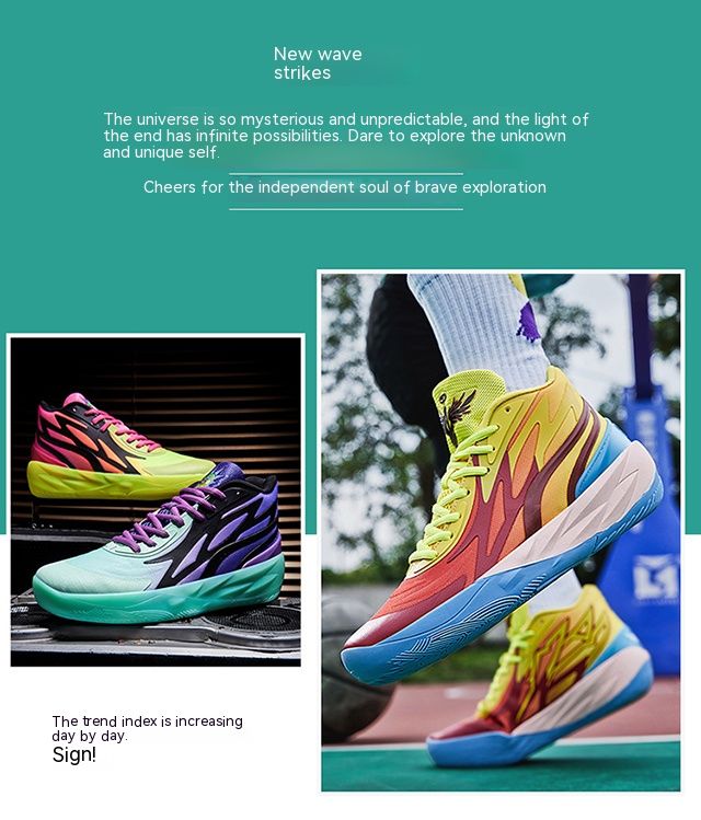 Hochwertige Lamelo Ball 2 Generation Basketballschuhe Actual Combat Rutschfeste neue Sportschuhe für Männer und Frauen_voghion.com