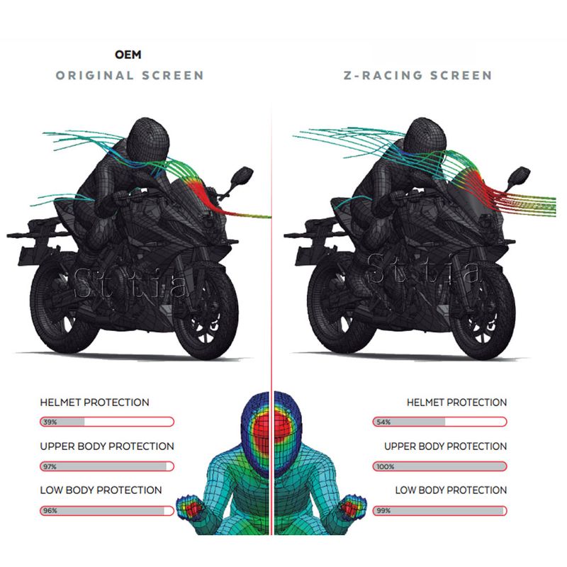 Pour Suzuki GSX-8R GSX 8R GSX8R 2024 2025 Nouveau Pare-brise de Moto Pare-brise Protecteur d'Écran Carénage Déflecteur Déflecteur de Vent_voghion.com