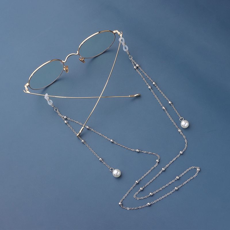 Pearl Tassel Long Glasses Metal Round Bead Chain Face Mask Fixing Accessories_voghion.com