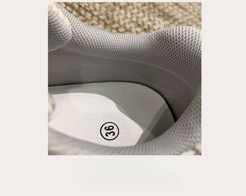 Autunno e inverno, nuove scarpe da ginnastica da donna traspiranti, casual, leggere e comode, con fondo spesso e strass in rete._voghion.com