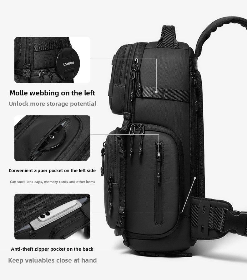 Tactical Shoulder Photography Outdoor Lightweight Digital Waterproof Multifunctional Mirrorless Crossbody Camera Storage_voghion.com