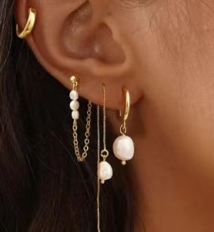 Women’s Jewelry Set Fashion Brass With Real Gold Plating Fashionable And Light Luxury Style High Grade Wheat Ear Inlaid Zircon Earrings Set_voghion.com