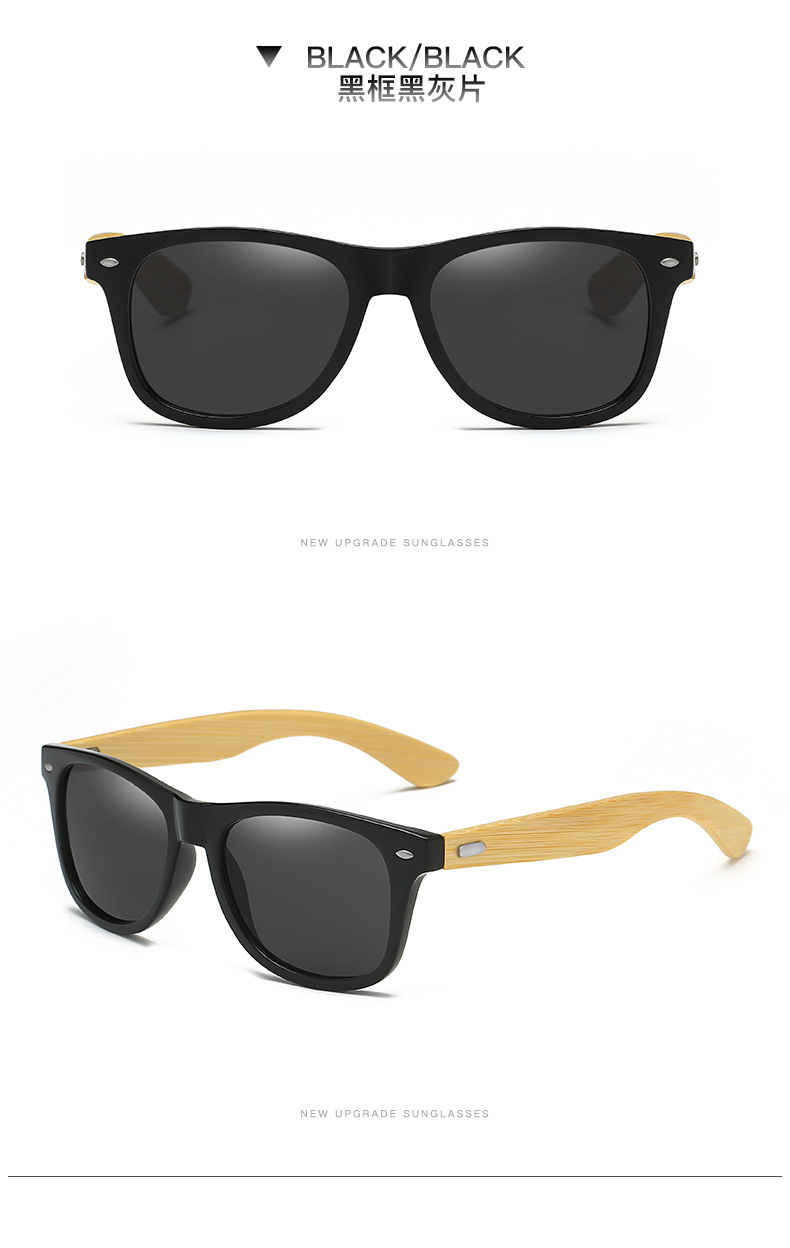 Wood Bamboo Sun Men Women Classic Non-Polarized UV400 Vintage Driving Sun Glasses Black Fishing Eyewear UV400_voghion.com