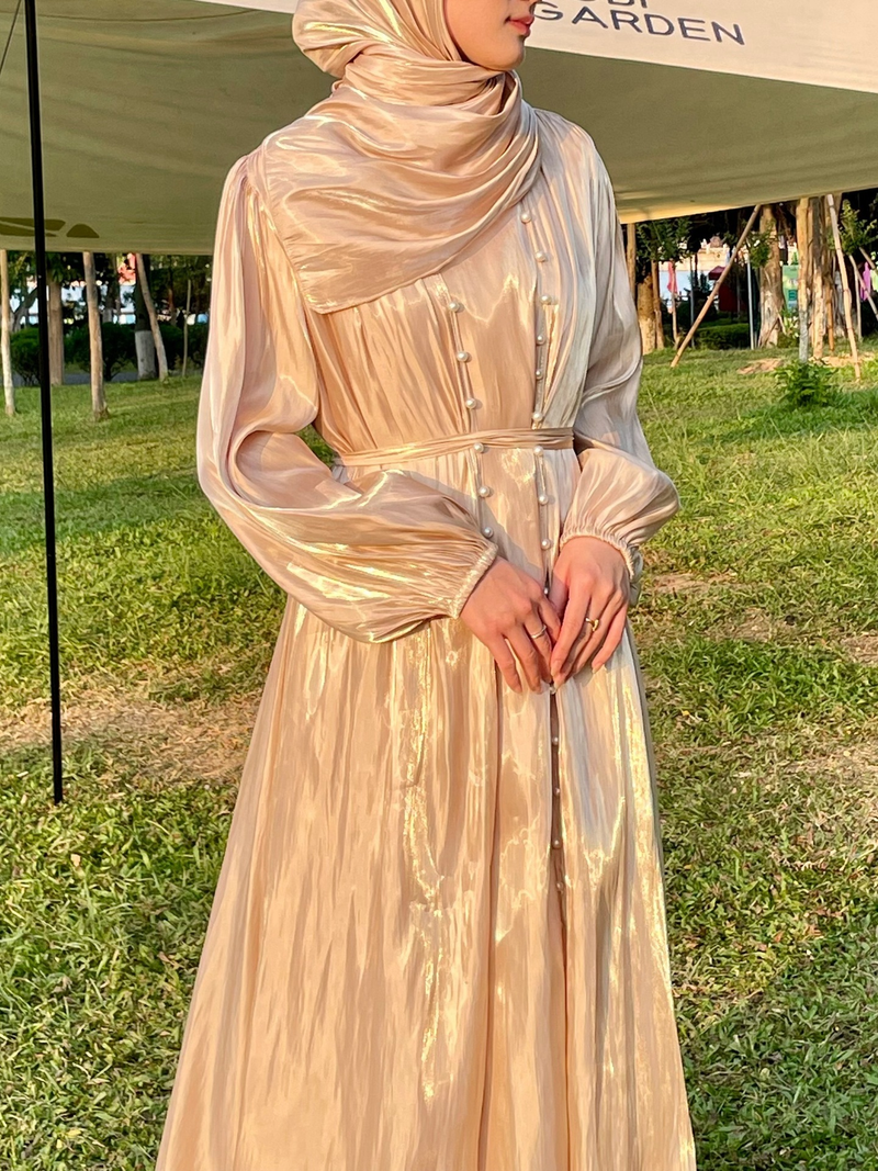 Muslim streamer evening gown dress robe_voghion.com