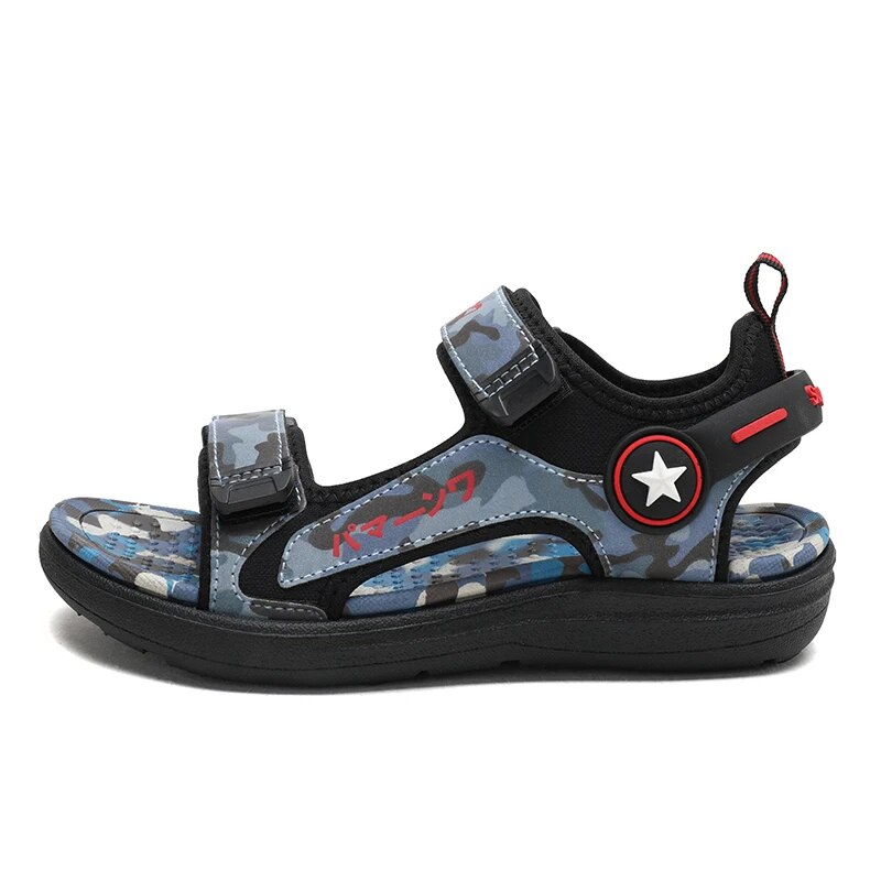 Estate spiaggia bambini, scarpe alla moda per ragazzi 5-16 anni, no ALD, outdoor, ombre astronomiche, sandali in cuoio_voghion.com