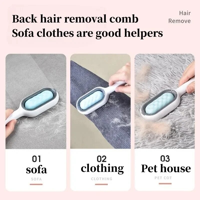 Add To Wish List 1Pcs Cat Long Hair Removal Brush Comb Silicone Dogs Cats With Saiette And Water Tank Accessories For_voghion.com