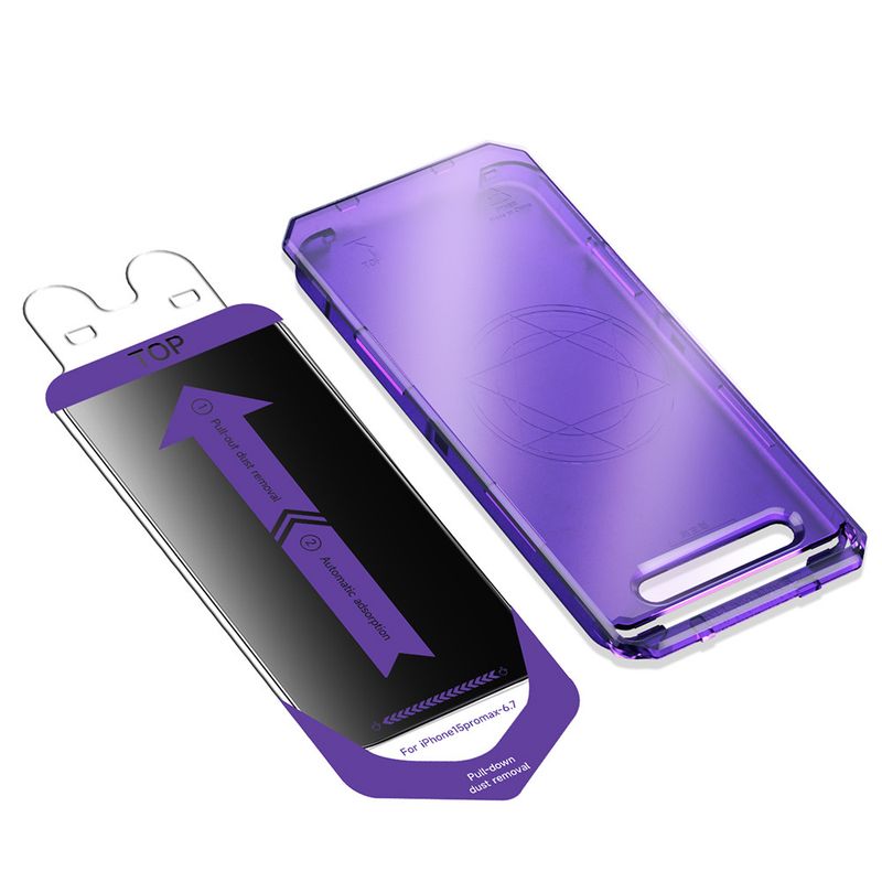 Phone Screen Protector For IPhone Tempered Glass Dust-Free Warehouse 17 Air Privacy Protection 13 Dust Removal Tool_voghion.com