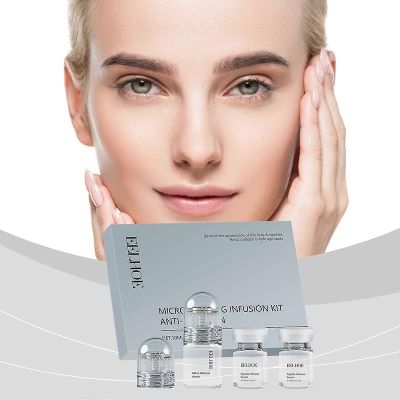 Micro-infusiesysteem voor het gezicht, micro-infusie voor huidverzorging met collageenpeptiden en hyaluronzuur, anti-aging gezichtsserum en stempel 0,05 mm_voghion.com