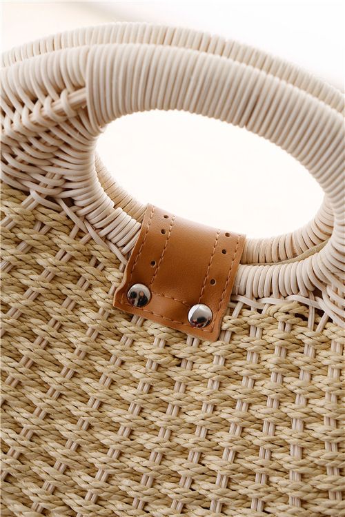 Neue modische Muschelhandtasche, personalisierte und süße Rattan-Gewebte Tasche, Grasgewebte Tasche, Gewebte Damentasche, Freizeittasche, Strandtasche_voghion.com