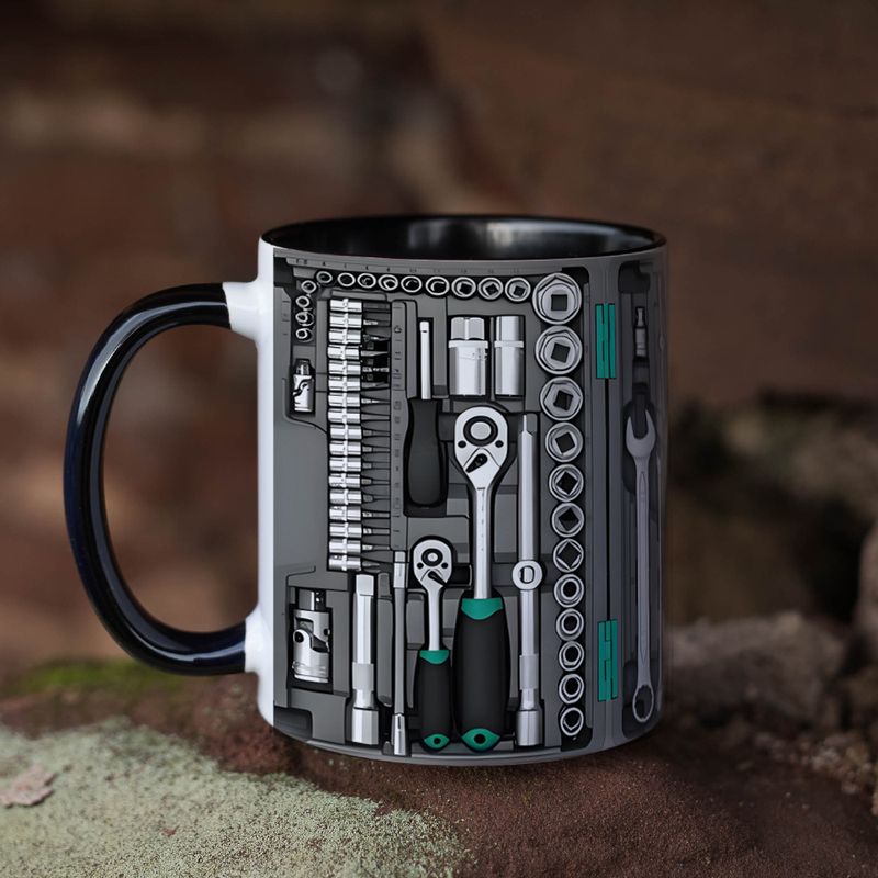 Neues Produkt im Juli: Men's Toolbox 3D-Keramiktasse Boyfriend Power Kaffeetasse_voghion.com