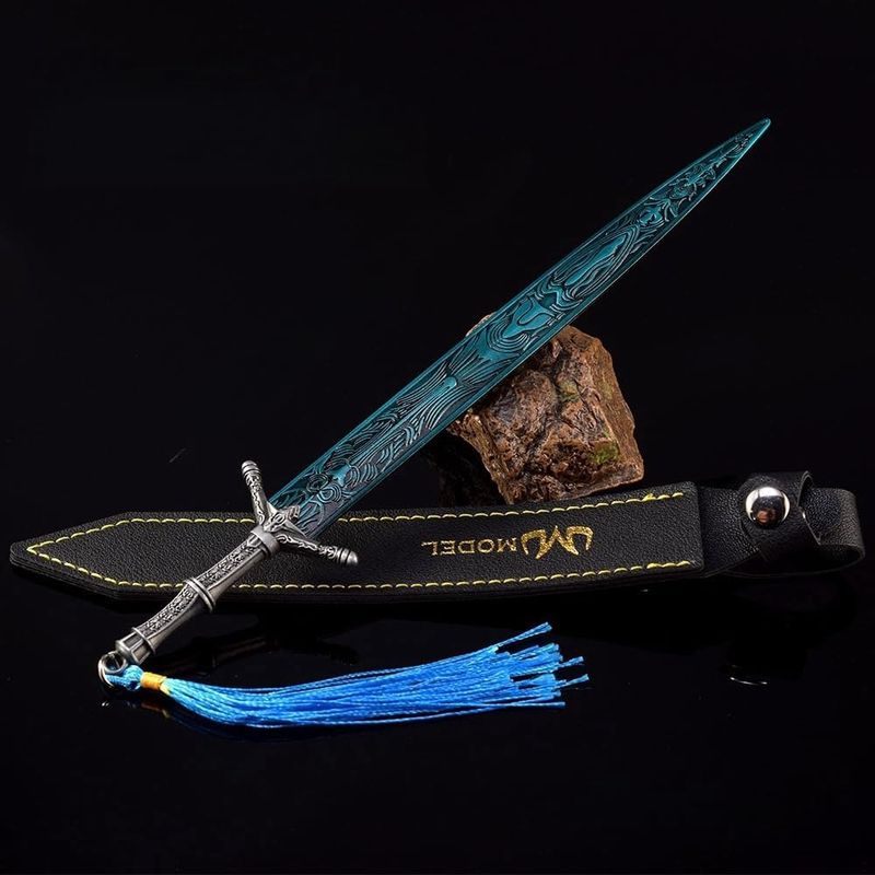 Elden Ring DLC Shadow Of The Erdtree Bloodborne's Holy Moonlight Großschwert Kampfkunstschwert Spielsammlung Schreibtisch Zimmerdekoration Rucksackanhänger_voghion.com