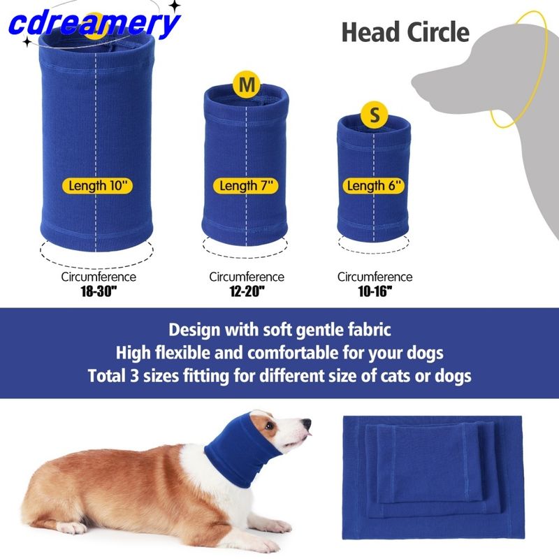 Paraorecchie per toelettatura cani, fascia calda, copriorecchie, antirumore, insonorizzante, per il bagno degli animali, silenzioso e asciutto, accessorio per animali domestici._voghion.com