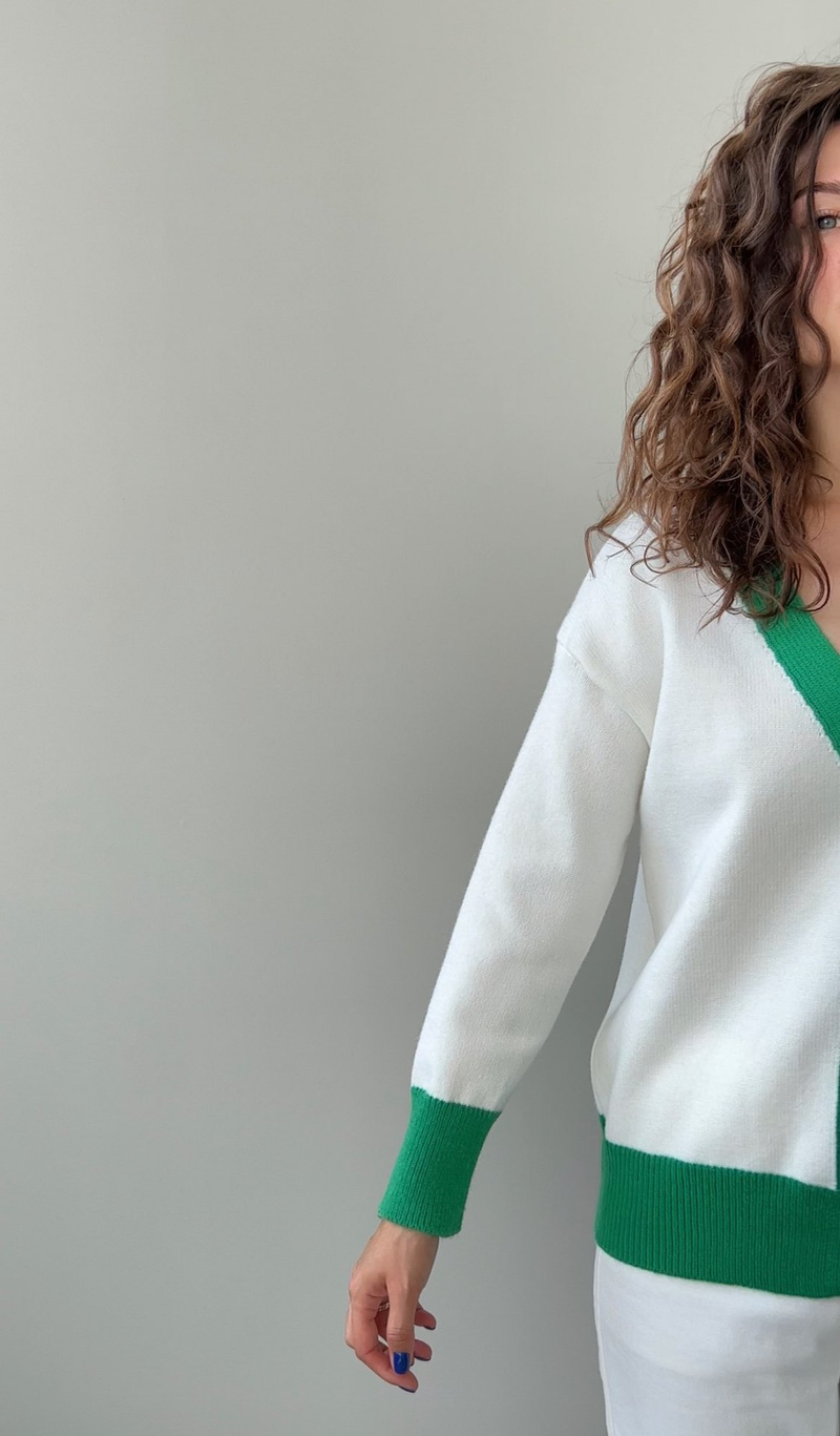 Damenbekleidung, lockerer, verdickter Patchwork-Pullover für Damen, rosafarbener, fauler Stil, kontrastierende Strickjacke_voghion.com