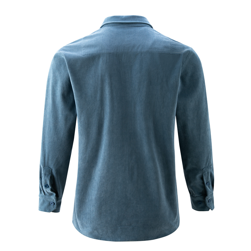 001 In Stock New Spring Cross-Border Men's Multi-Pocket Workwear Long Sleeve Casual Sports Shirt_voghion.com