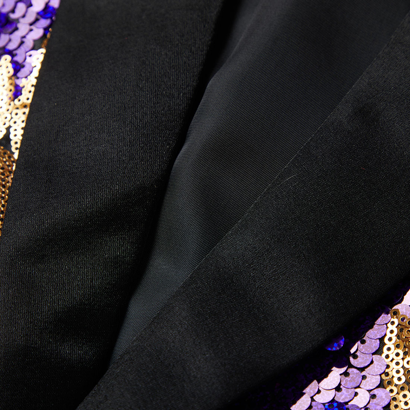 Herrenbekleidung Herrenanzug Paillettenblatt-Hostkleid Sänger Schauspieler Männliches Nachtbar-Bühnen-DJ-Performance-Kostüm_voghion.com