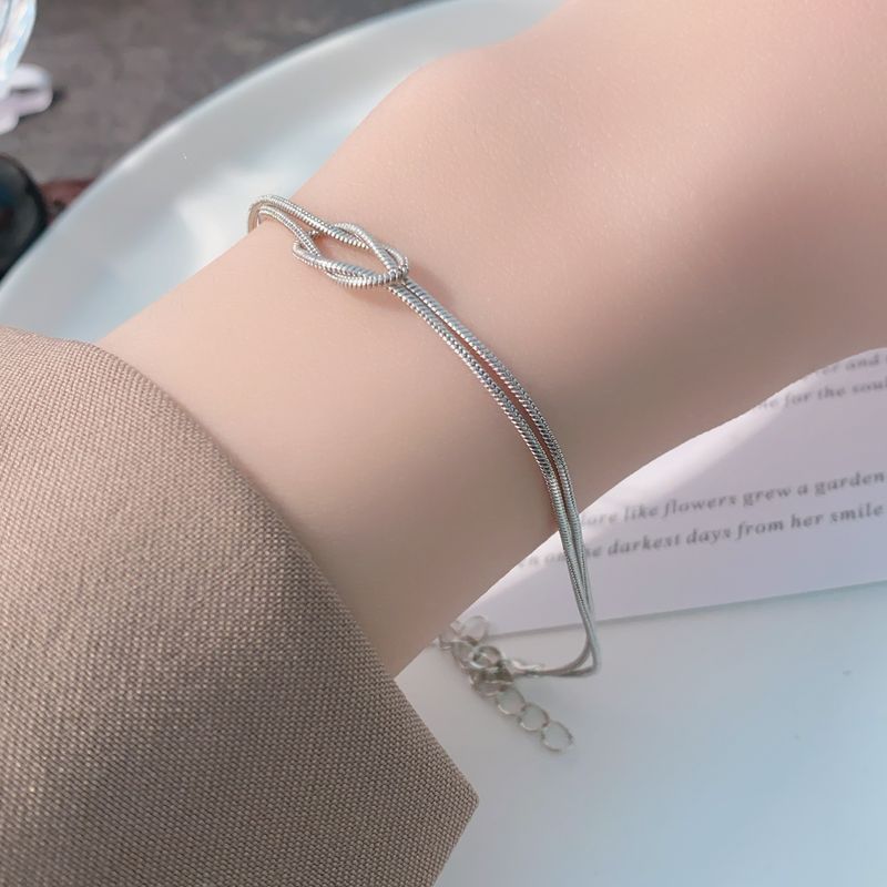 Pulseira de corrente redonda com nó em osso de cobra, moderna e simples, temperamento de celebridade da internet no Instagram, design de nicho_voghion.com