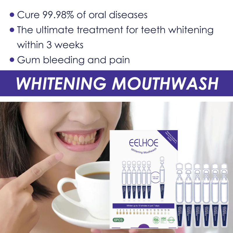 Collutorio bellissimo Sbiancamento Pulizia profonda Sbiancamento dei denti Gengivali Igiene orale Collutorio alito fresco_voghion.com