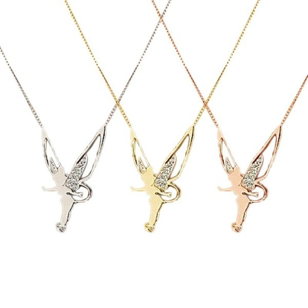 Niedliche Engelsflügel-Anhänger-Halskette für Frauen, modischer Charme, mit Diamanten besetzte weibliche Halsbandkette, Schmuck, Accessoires, Party-Geschenke_voghion.com
